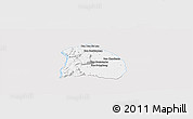 Silver Style Panoramic Map of Khongsedone, single color outside