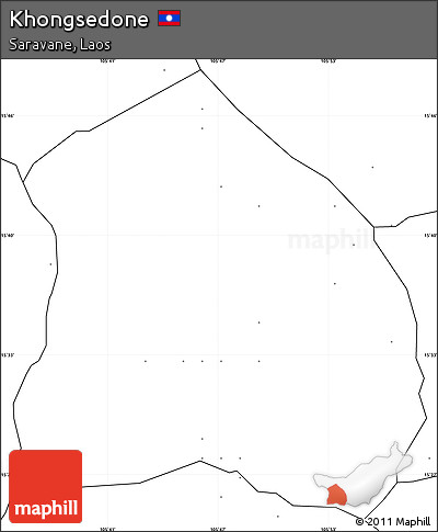 Blank Simple Map of Khongsedone, no labels