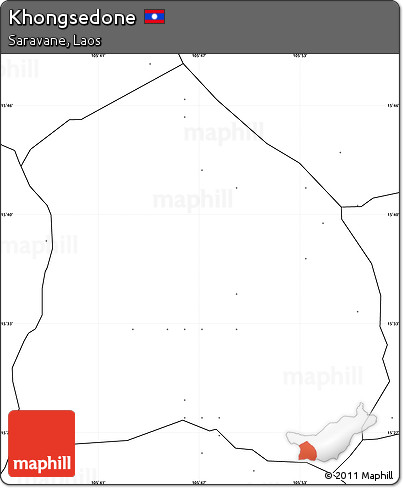 Blank Simple Map of Khongsedone, no labels