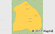 Savanna Style Simple Map of Khongsedone, single color outside