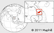 Blank Location Map of Saravane