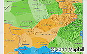 Political Shades Map of Saravane