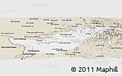 Classic Style Panoramic Map of Saravane