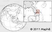Blank Location Map of Sa Mouay, highlighted country, highlighted parent region