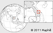 Blank Location Map of Sa Mouay, highlighted country