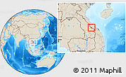 Shaded Relief Location Map of Sa Mouay