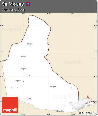 Classic Style Simple Map of Sa Mouay