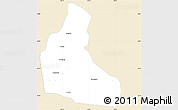 Classic Style Simple Map of Sa Mouay, single color outside
