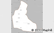 Gray Simple Map of Sa Mouay, cropped outside