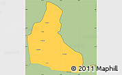 Savanna Style Simple Map of Sa Mouay