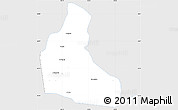 Silver Style Simple Map of Sa Mouay, single color outside