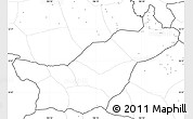 Blank Simple Map of Saravane, no labels
