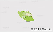 Physical 3D Map of Vapy, cropped outside