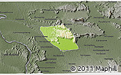 Physical 3D Map of Vapy, darken, semi-desaturated