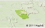 Physical 3D Map of Vapy, lighten