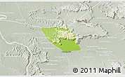 Physical 3D Map of Vapy, lighten, semi-desaturated