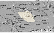 Shaded Relief 3D Map of Vapy, darken, desaturated