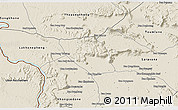 Shaded Relief 3D Map of Vapy