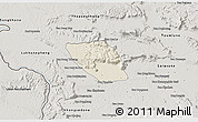 Shaded Relief 3D Map of Vapy, semi-desaturated