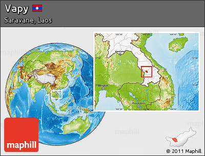 Physical Location Map of Vapy, highlighted country