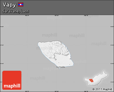 Gray Map of Vapy, single color outside