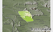 Physical Map of Vapy, darken, semi-desaturated