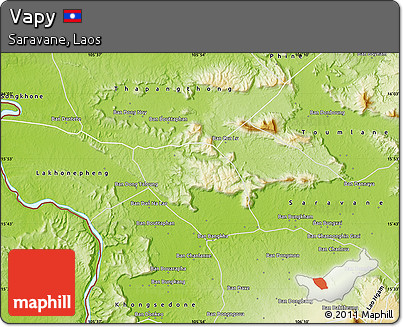 Physical Map of Vapy