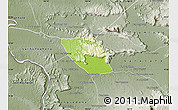 Physical Map of Vapy, semi-desaturated