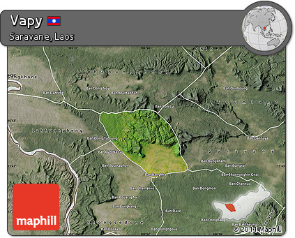 Satellite Map of Vapy, semi-desaturated