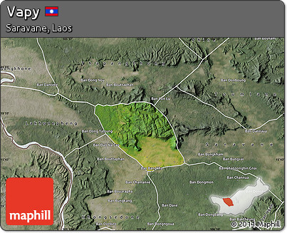 Satellite Map of Vapy, semi-desaturated