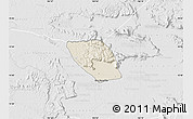 Shaded Relief Map of Vapy, lighten, desaturated