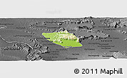 Physical Panoramic Map of Vapy, darken, desaturated