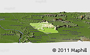 Physical Panoramic Map of Vapy, darken