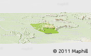Physical Panoramic Map of Vapy, lighten