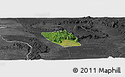 Satellite Panoramic Map of Vapy, darken, desaturated