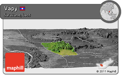 Satellite Panoramic Map of Vapy, desaturated