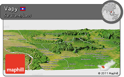 Satellite Panoramic Map of Vapy
