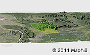 Satellite Panoramic Map of Vapy, semi-desaturated