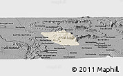 Shaded Relief Panoramic Map of Vapy, darken, desaturated