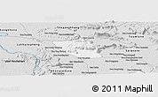 Silver Style Panoramic Map of Vapy