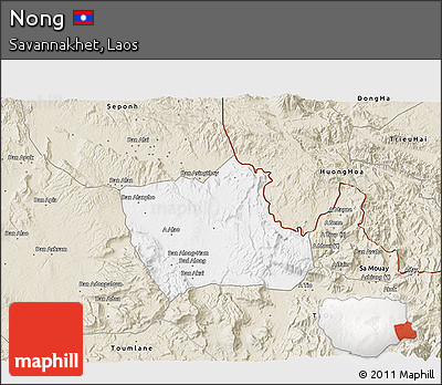 Classic Style 3D Map of Nong