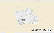 Classic Style 3D Map of Nong, single color outside