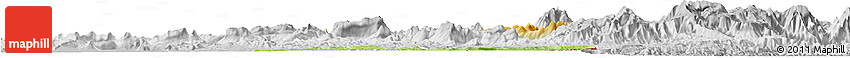 Physical Horizon Map of Nong, lighten, desaturated
