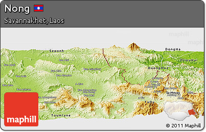 Physical Panoramic Map of Nong