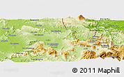 Physical Panoramic Map of Nong