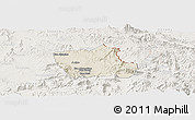 Shaded Relief Panoramic Map of Nong, lighten