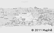 Silver Style Panoramic Map of Nong
