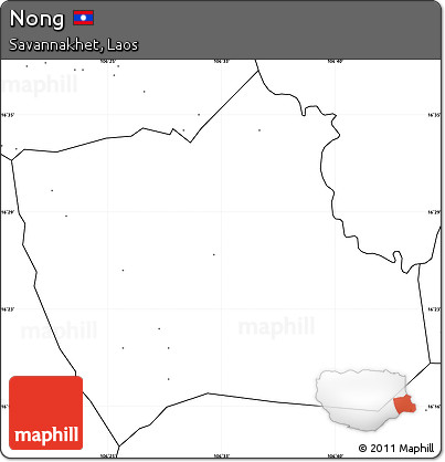 Blank Simple Map of Nong, no labels