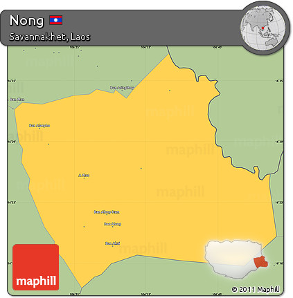 Savanna Style Simple Map of Nong