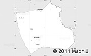 Silver Style Simple Map of Nong